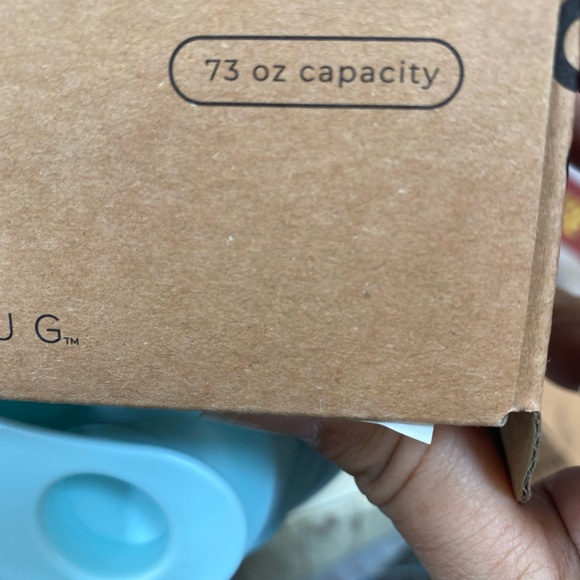 HydroJug Bundle 73oz Jug w/ Sleeve & Straw (With Sage Floral Print Sleeve) - Picture 2 of 3